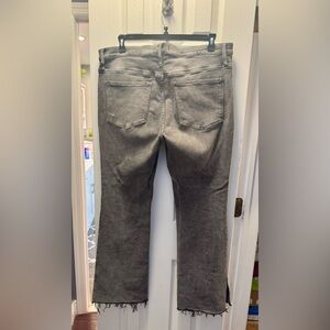 Madewell Washed Black Kick Out Jeans